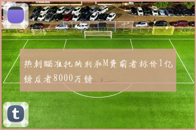 热刺瞄准托纳利和M费前者标价1亿镑后者8000万镑