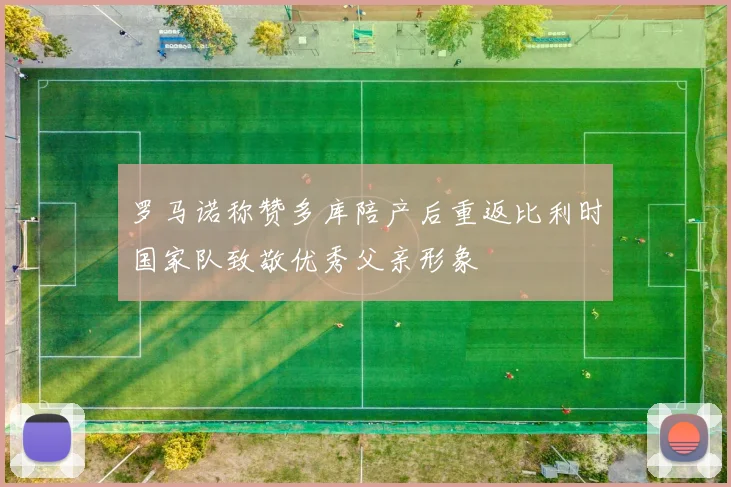 罗马诺称赞多库陪产后重返比利时国家队致敬优秀父亲形象