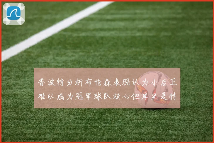香波特分析布伦森表现认为小后卫难以成为冠军球队核心但库里是特例